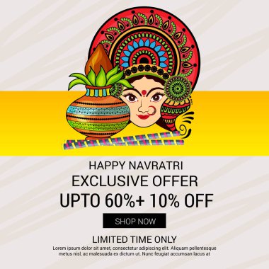 Mutlu Navratri kutlama.