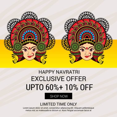 Mutlu Navratri kutlama.