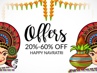 Mutlu Navratri kutlama.