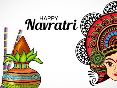 Mutlu Navratri kutlama.