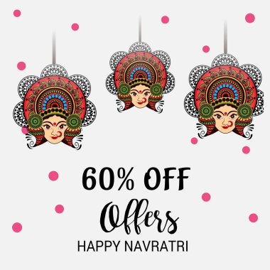 Mutlu Navratri kutlama.