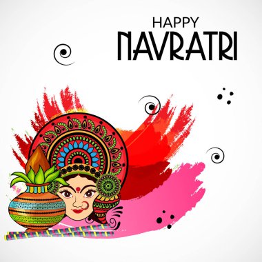 Mutlu Navratri kutlama.