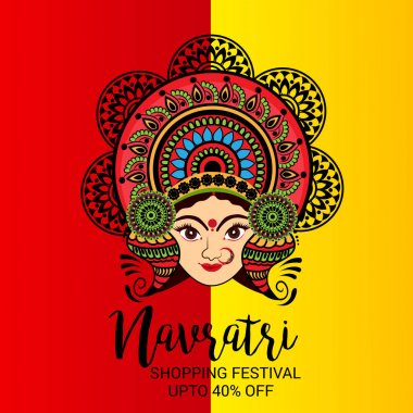 Mutlu Navratri kutlama.