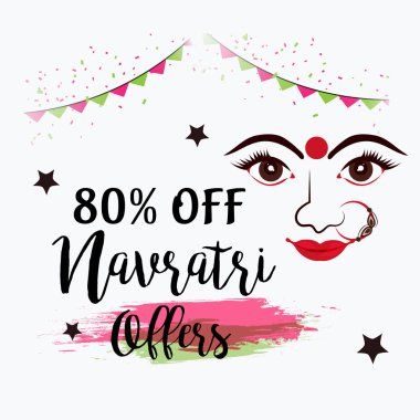 Mutlu Navratri kutlama.