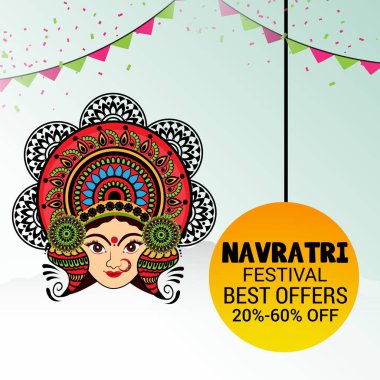 Mutlu Navratri kutlama.
