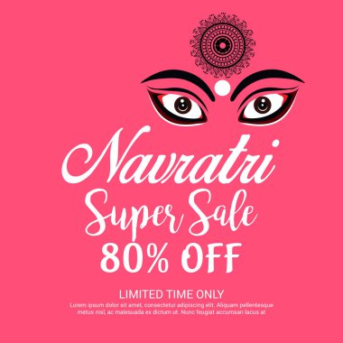 Mutlu Navratri kutlama.