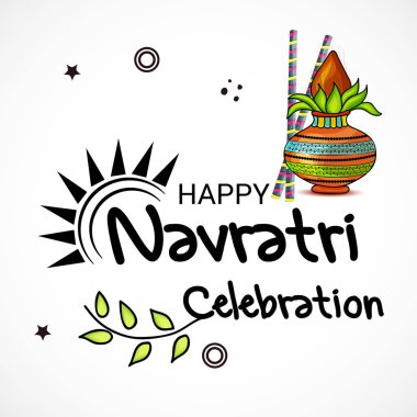 Mutlu Navratri kutlama.