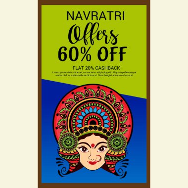 Mutlu Navratri kutlama.