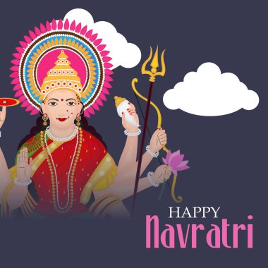 Mutlu Navratri kutlama.