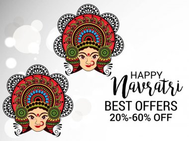 Mutlu Navratri kutlama.