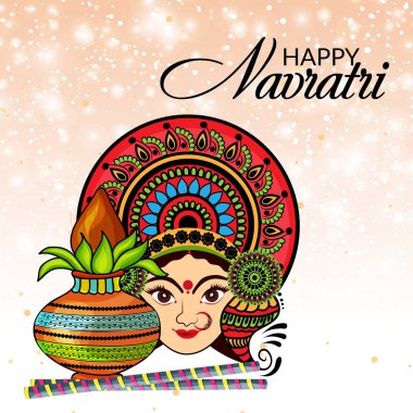 Mutlu Navratri kutlama.