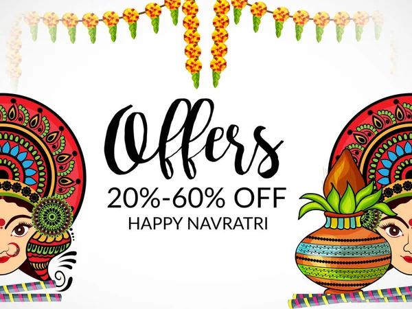 Mutlu Navratri kutlama.