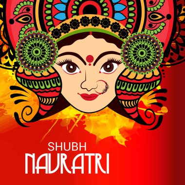 Mutlu Navratri kutlama.