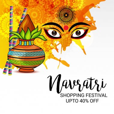 Mutlu Navratri kutlama.