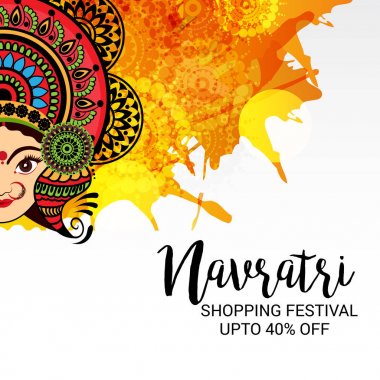 Mutlu Navratri kutlama.