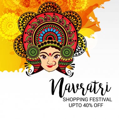 Mutlu Navratri kutlama.