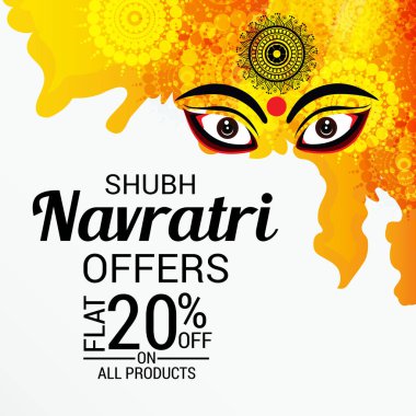 Mutlu Navratri kutlama.