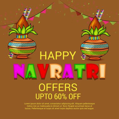 Mutlu Navratri kutlama.