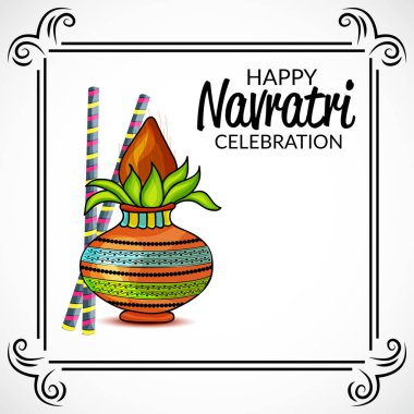 Mutlu Navratri kutlama.