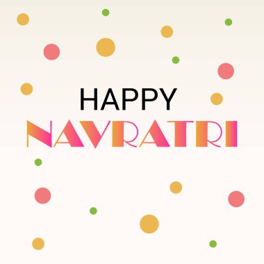 Mutlu Navratri kutlama.