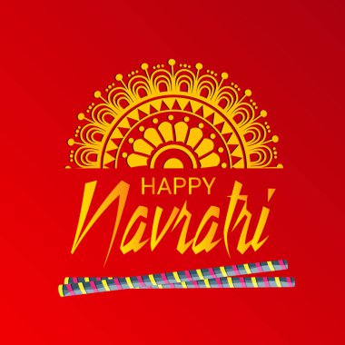 Mutlu Navratri kutlama.