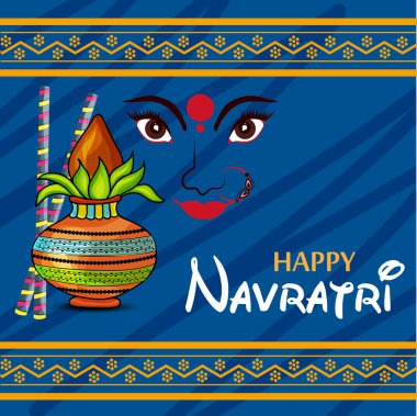 Mutlu Navratri kutlama.