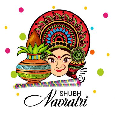 Mutlu Navratri kutlama.