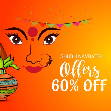 Mutlu Navratri kutlama.