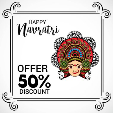 Mutlu Navratri kutlama.