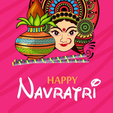 Mutlu Navratri kutlama.
