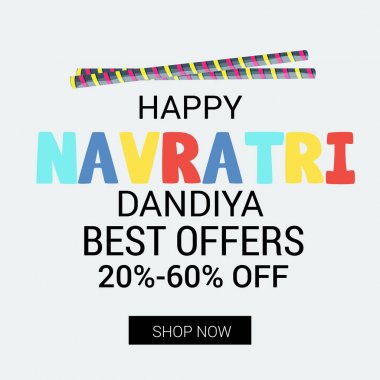 Mutlu Navratri kutlama.