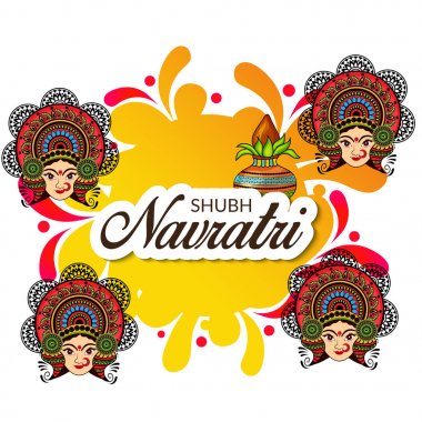 Mutlu Navratri kutlama.