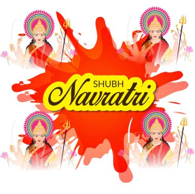 Mutlu Navratri kutlama.