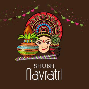 Mutlu Navratri kutlama.