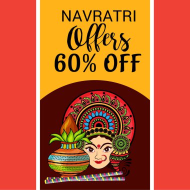 Mutlu Navratri kutlama.