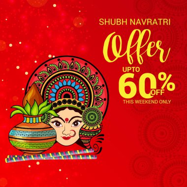 Mutlu Navratri kutlama.