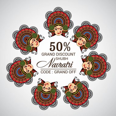 Mutlu Navratri kutlama.