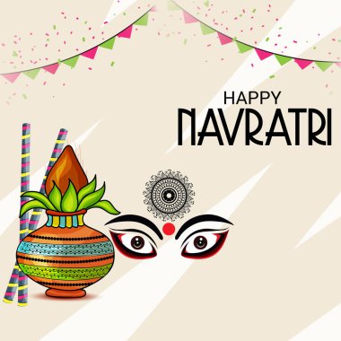 Mutlu Navratri kutlama.