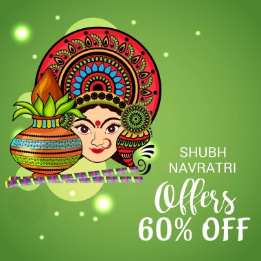Mutlu Navratri kutlama.