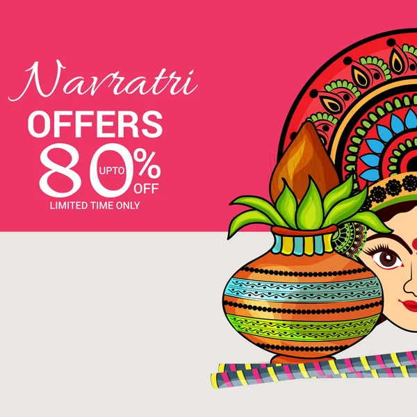 Mutlu Navratri kutlama.