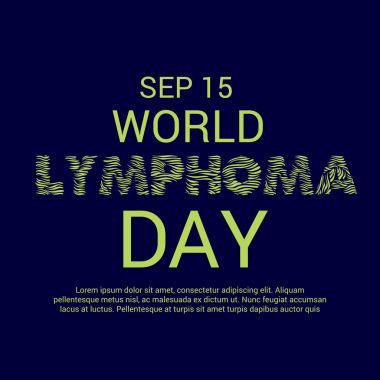 Dünya Lenfoma günü.
