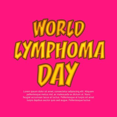 Dünya Lenfoma günü.