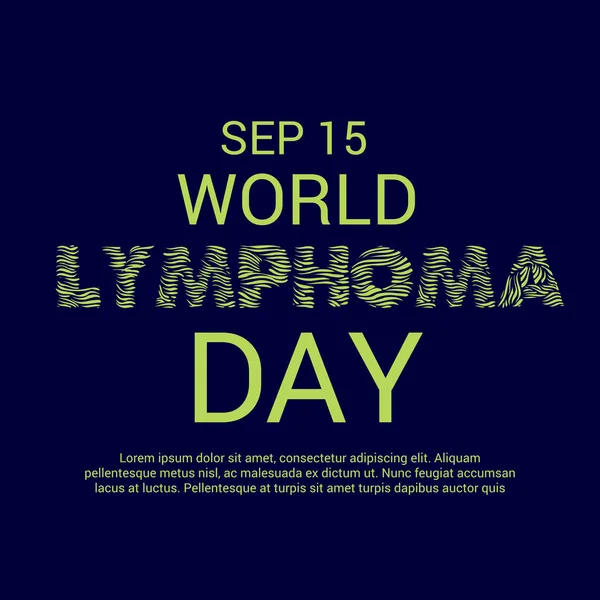 Dünya Lenfoma günü.