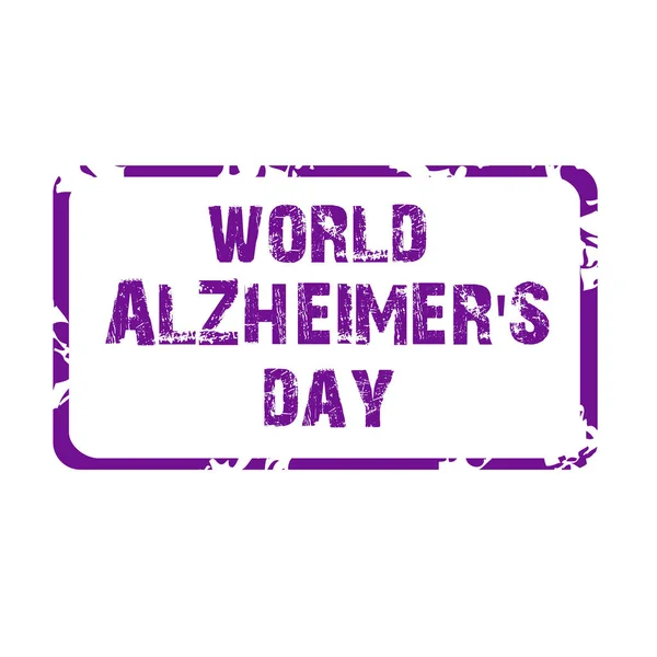 Wereld Alzheimer dag. — Stockvector