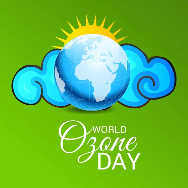 Světový den ozonu. — Stockový vektor