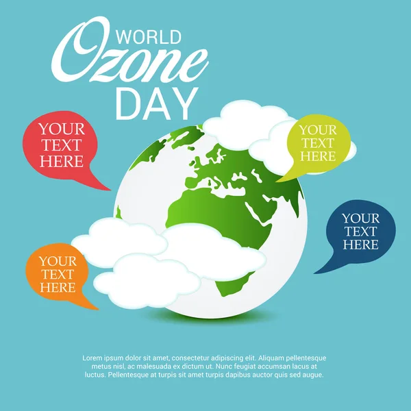 World Ozone Day. — Stock Vector