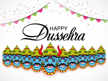 Mutlu Dussehra kutlama.