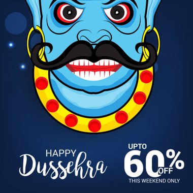 Mutlu Dussehra kutlama.