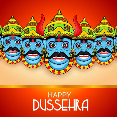 Mutlu Dussehra kutlama.
