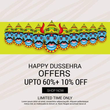 Mutlu Dussehra kutlama.